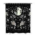thumbnail image 1 of Gothic Shower Curtain Set - Dark Celestial Moon & Star Print, Mystical Cosmic Bath Decor, Waterproof Polyester 72"x84", Goth Aesthetic Gift, 1 of 5