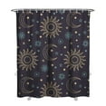thumbnail image 1 of Gothic Shower Curtain Set - Dark Celestial Moon & Star Print, Mystical Cosmic Bath Decor, Waterproof Polyester 72"x84", Goth Aesthetic Gift, 1 of 4