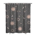 thumbnail image 1 of Gothic Shower Curtain Set - Dark Celestial Moon & Star Print, Mystical Cosmic Bath Decor, Waterproof Polyester 72"x84", Goth Aesthetic Gift, 1 of 5