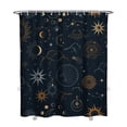 thumbnail image 1 of Gothic Shower Curtain Set - Dark Celestial Moon & Star Print, Mystical Cosmic Bath Decor, Waterproof Polyester 72"x84", Goth Aesthetic Gift, 1 of 5