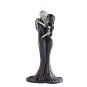 Gothic Skeleton Couple Figurine Resin Skull Lovers Statue Halloween Decor, Love Skeleton Ornament For Bedroom Mantel Home Decoration, Romantic Resin Statue Gift For Couple Wedding Anniversary Gift