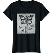 Gothic Skeleton Fairycore Women's Tee - Edgy Aesthetic Shirt