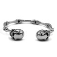 thumbnail image 1 of Gothic Skull Bones Bracelet Stainless Steel Pirate Biker Cuff, 1 of 5