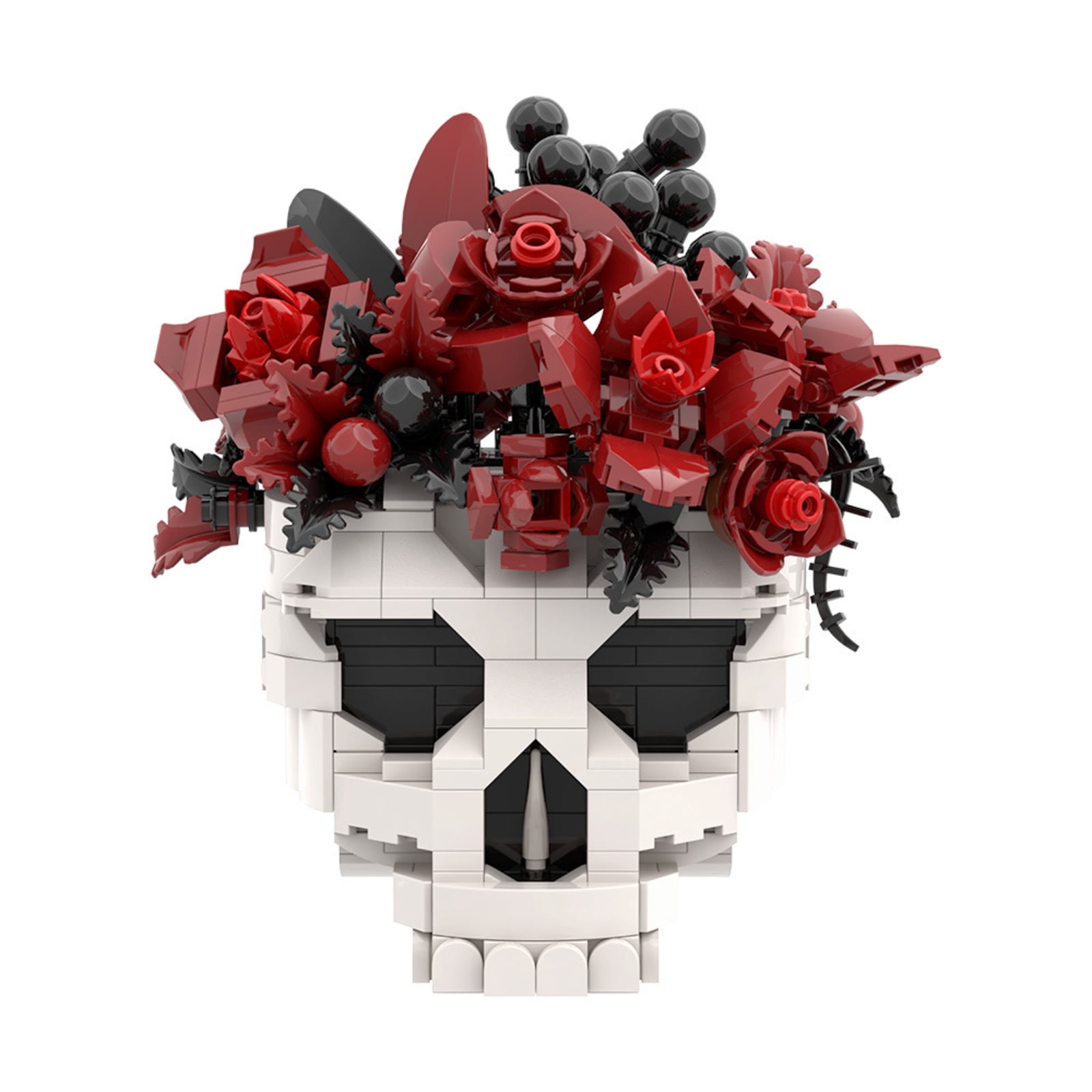 Gothic Skull Bouquet Building Blocks Set, Unique Design Flowers ...