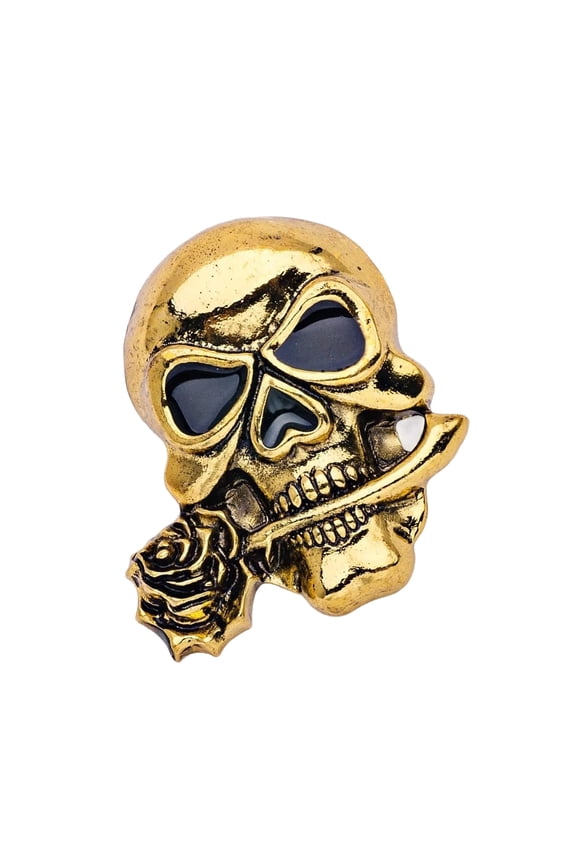 Gothic Skull Brooch for Men Fashion Metal Jewelry Enhances Formal and Casual Attire