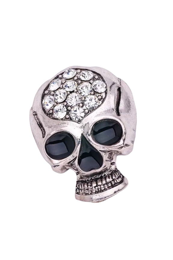 Gothic Skull Brooch for Women Elegant Alloy Jewelry Vintage Design Secure Clasp Unique Accessory