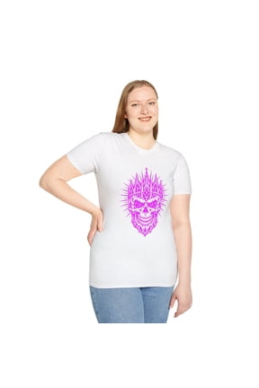 Gothic Skull Church Crown Cathedral Symbol Dark Sacred Unisex Softstyle T-Shirt
