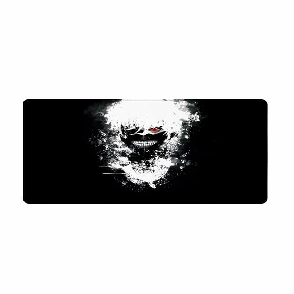 Gothic Skull Design Mouse Pad 31.5 x 11.82 inches Rubber Surface for Gaming and Office Use