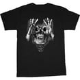 thumbnail image 1 of Gothic Skull Graphic Tee Edgy T Shirt Tops Short Sleeve Round Neck Comfortable Cotton Black S-5XL, 1 of 5