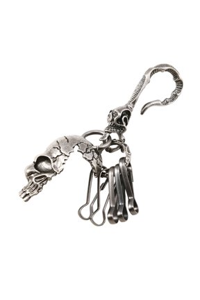 Gothic Skull Keychain For Keys And Accessories With Alloy And Secure Hook