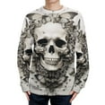 thumbnail image 1 of Gothic Skull Lover 2024 Autumn/winter Round Neck Sweater for Couples, 1 of 6
