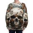 thumbnail image 1 of Gothic Skull Lover Neck Sweater, 1 of 6