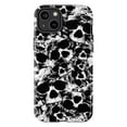 thumbnail image 1 of Gothic Skull Phone Case, Black & White Horror Punk Aesthetic Protective Cover for iPhone 16 15 14 13 12 11 Pro Max Plus Mini, 1 of 6
