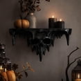 thumbnail image 1 of Gothic Skull Shelf, Wall Mounted Halloween Decor Storage with Ice Spike Details, Dark Floating Shelf for Bedroom Bathroom Study and Small Trinkets, 1 of 7
