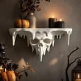 thumbnail image 1 of Gothic Skull Shelf, Wall Mounted Halloween Decor Storage with Ice Spike Details, Dark Floating Shelf for Bedroom Bathroom Study and Small Trinkets, 1 of 7