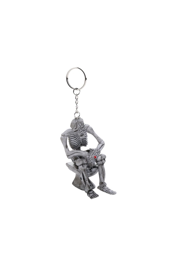 Gothic Skull Skeleton Charm Keychain for Men Women Halloween Decor, Car Keyrings Backpack Purse Handbag Pendants, Halloween Birthday Christmas Gift Idea