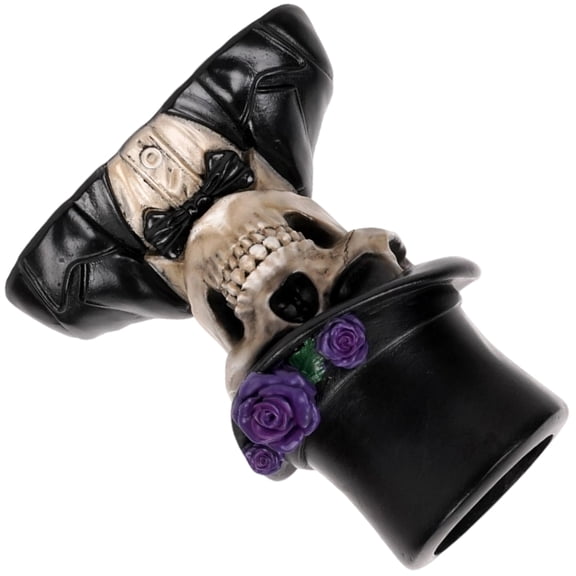 Gothic Skull Statue Flower Holders Halloween Resin Unique Tabletop Decorations Holiday