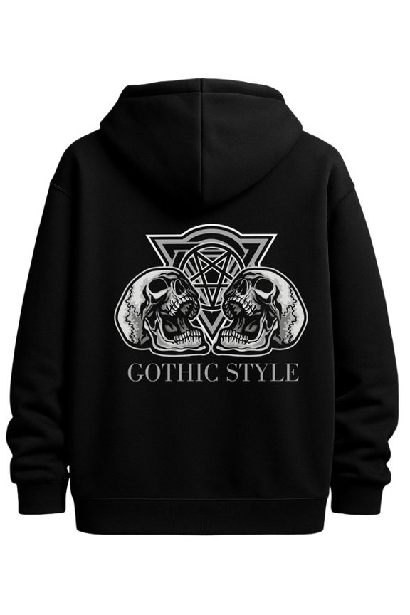 Gothic Skulls Hoodie graphic hoodies skeleton for men polyester black Casual Wear on Weekends casual fire fire Retro Unisex Shirt Crewneck tshirts