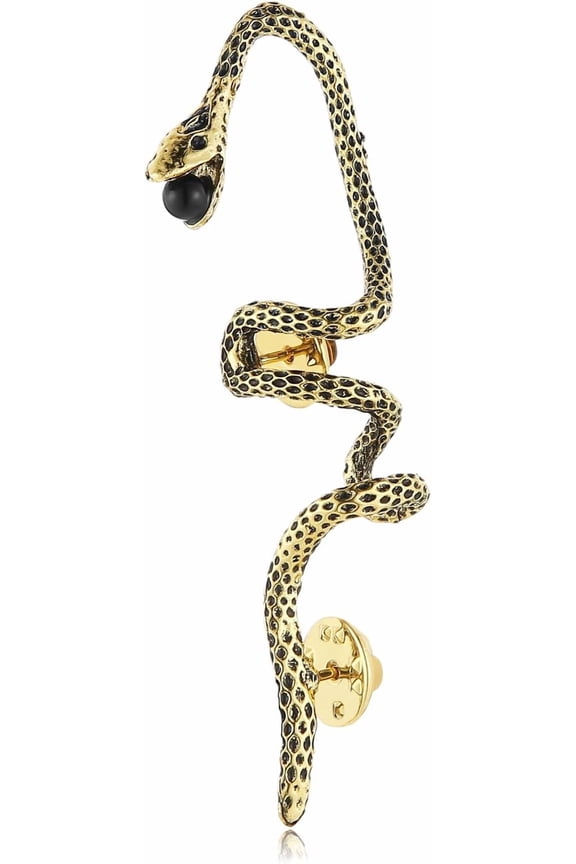 Gothic Snake Brooches for Men Design for Blazer Suits, Wedding, Party, Church, and Daily Wear Fashion Accessory