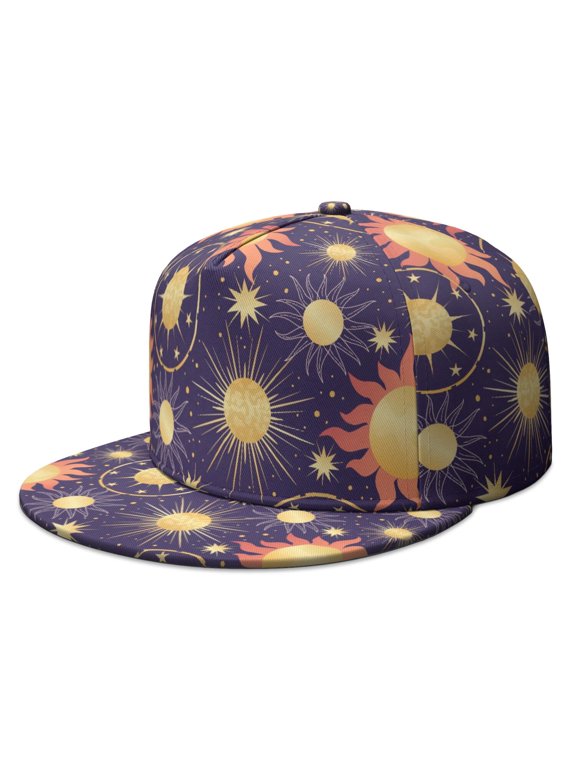 Gothic Snapback Hat – Dark Aesthetic Flat Bill Cap, Adjustable for Men & Women