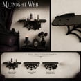thumbnail image 1 of Gothic Spider Web Halloween Wall Shelf,Handcrafted Wooden Storage Rack,Dark Floating Organizer for Spooky Bedroom Living Room Collectible Display, 1 of 9