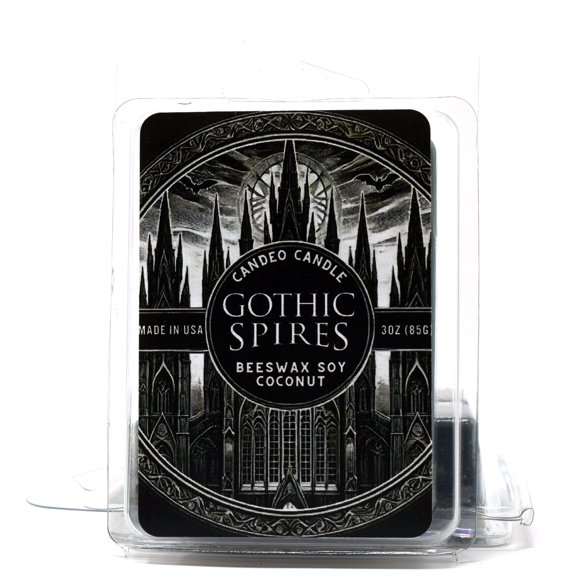 Gothic Spires, Soy Melt Cubes, 2-Pack, Made with Soy Beeswax and Coconut, Halloween