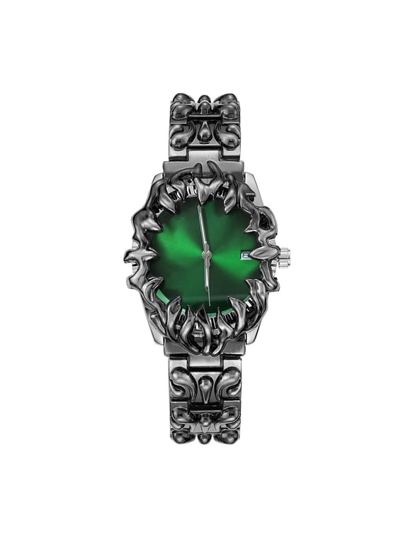 Gothic Stainless Steel Claw Watch – Special Shape, Waterproof Quartz Mens Wristwatch