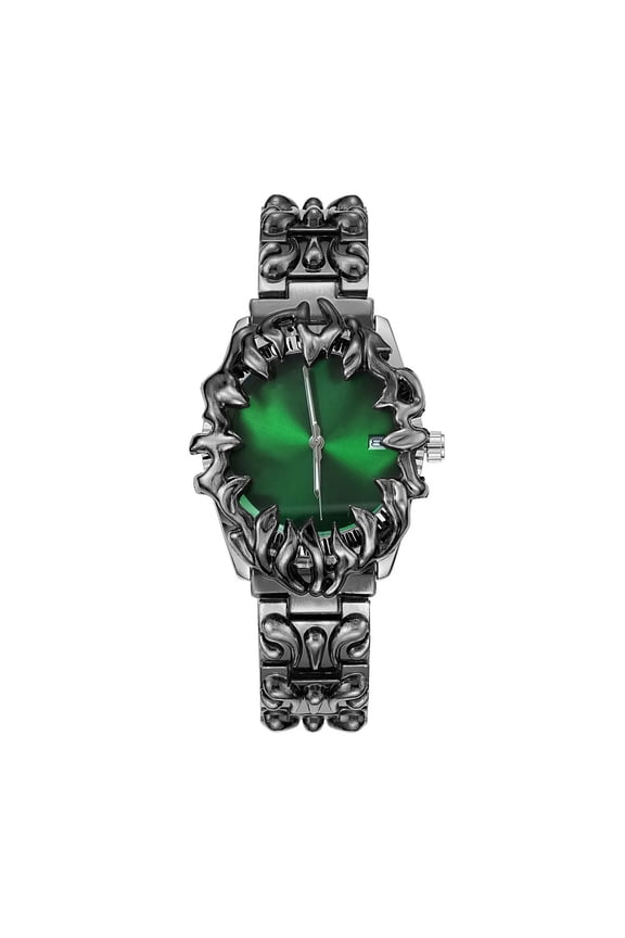 Gothic Stainless Steel Claw Watch – Special Shape, Waterproof Quartz Mens Wristwatch