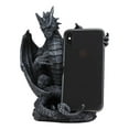thumbnail image 1 of Gothic Standing Guardian Dragon With Outstretched Arm Cell Phone Holder Figurine, 1 of 5