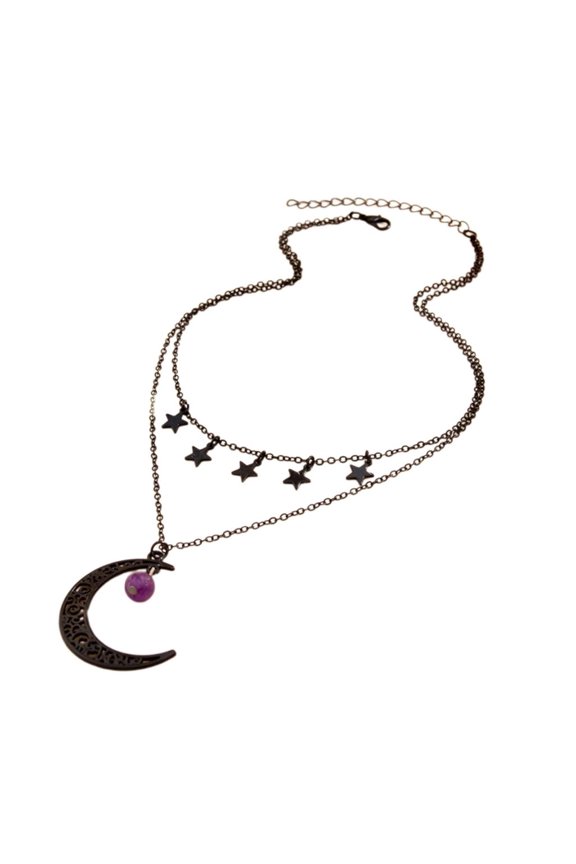 Gothic Star Pendant Neckchain Choker Necklace for Women with Unique Designing and Adjustable Length