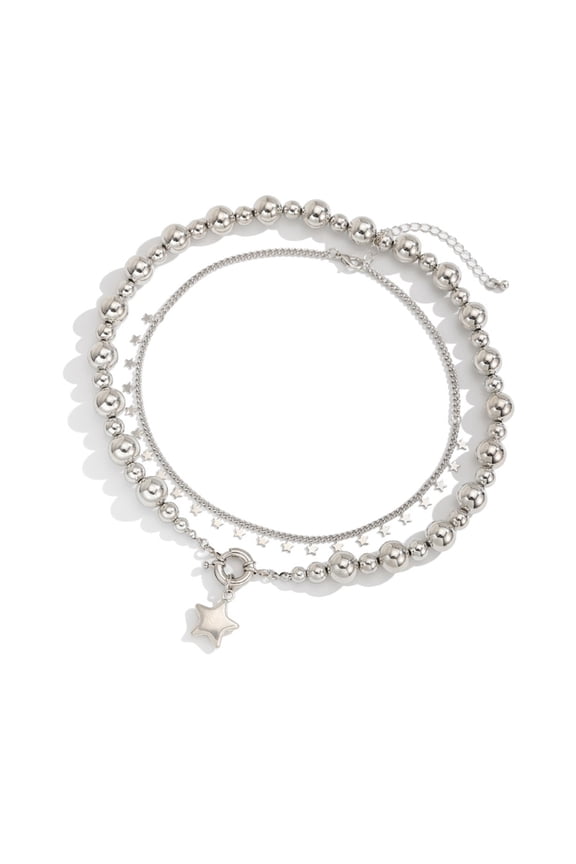 Gothic Star Pendant Necklace Adjustable Chain for Women Fashion Accessories