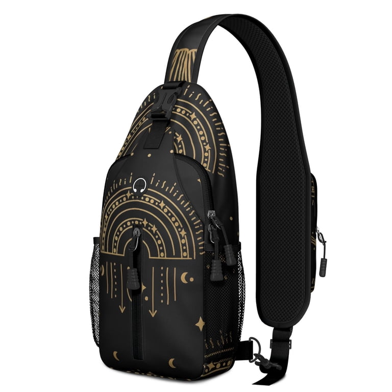 Gothic Star Sling Backpack for Women Men Travel Sling Bag  display picture 2