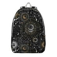 thumbnail image 1 of Gothic Starry Night Backpack, Lightweight School Bag Featuring Ethereal Moon and Astral Map Pattern, 1 of 5