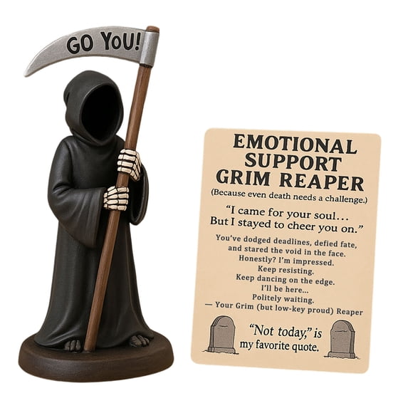 Gothic Resin Desktop Ornament for Home and Shelf Display - Dark Art Collectible Figurine for Living Room and Bedroom