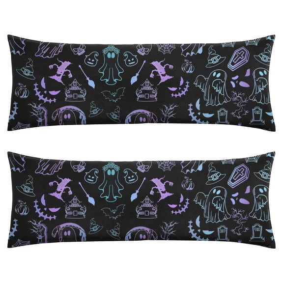 Gothic Steampunk Body Pillow Cover 20x54 - Dark Mystical Sky Print - Breathable Stretchy Pillowcase with Invisible Zipper for Sleeping