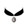 thumbnail image 1 of Gothic Steampunk Victorian Pendant Fairy Angel Cameo Jewelry on Black Velvet Choker, 1 of 1