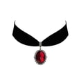 thumbnail image 1 of Gothic Steampunk Victorian Pendant Jewelry on Black Velvet Choker, 1 of 1