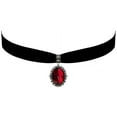thumbnail image 1 of Gothic Steampunk Victorian Pendant Jewelry on Black Velvet Choker, 1 of 1
