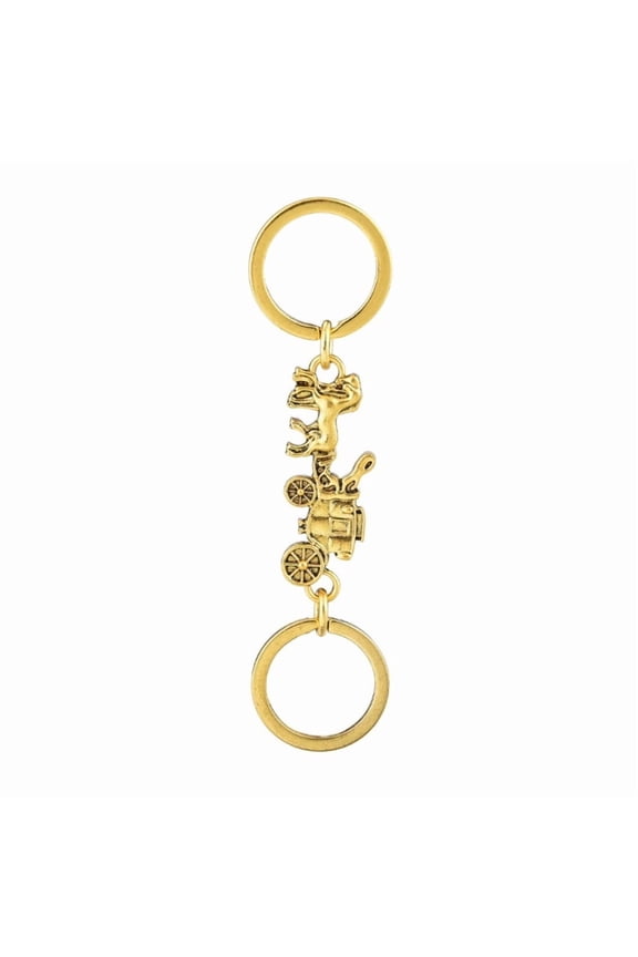 Gothic Steampunks Adjustable Keychain With Carriage Designs and Extended Chain for Keys Phone Accessories