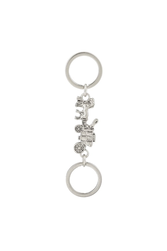 Gothic Steampunks Adjustable Keychain With Carriage Designs and Extended Chain for Keys Phone Accessories