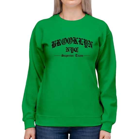 Gothic Style Brooklyn Sweatshirt Women -Image by Shutterstock, Female 5X-Large