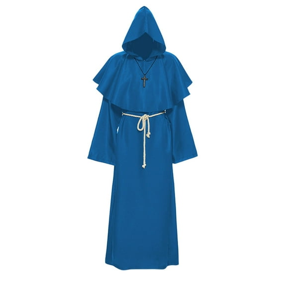 Gothic Style Elegant Unisex Cape With Detachable Hood For