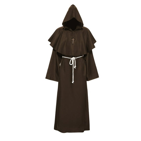 Gothic Style Elegant Unisex Cape With Detachable Hood For