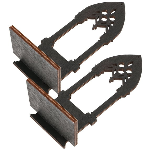 Gothic Style Mirror Black Wall Candle Holders Mounted