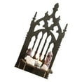 thumbnail image 1 of Gothic Styles Black Wood Wall Mounted Shelf Throne Design Decorative Storage Rack Floating Organizers For Home Decors, 1 of 8