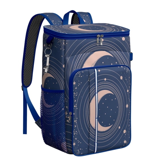 Gothic Sun & Moon Cooler Backpack - 20L Insulated Soft Cooler Bag for Camping, Hiking & Road Trips