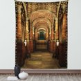 thumbnail image 1 of Gothic Tapestry, Ancient Passage with Stairways Secret Gateway Mystical Pillars Medieval Temple Theme, Wall Hanging for Bedroom Living Room Dorm Decor, 40W X 60L Inches, Red Brown, by Ambesonne, 1 of 5