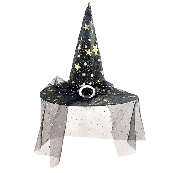 Gothic Themed Couture Witch Hat for Party and Role Play - Headpiece for Ensemble Yellow