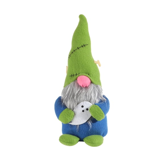 Gothic Themed Gnome Doll Novelty Plush Figurine Table Centerpiece For Living Room Party Decor Green
