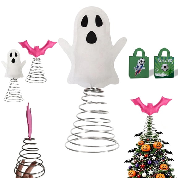 Gothic Tree Topper Christmas Metal - Black Tree Base Ornament & Spooky Decoration for Metal Halloween Trees, 1 Pack (B)